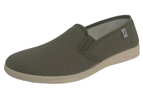 Alpargatas para Hombre Rejilla (Kaki, Sistema Tallas Calzado EU, Adulto, Hombre, Números, Mediano, 44)