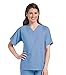 Scrub Zone Premium Uniform Medical One Pocket V-Neck Scrub Top, Ceil, 4X-Large