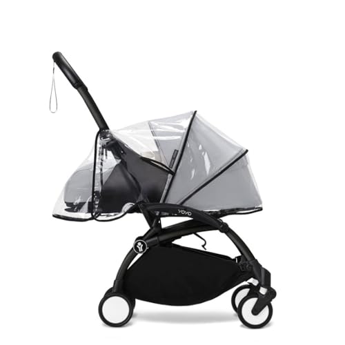 Image of Stokke YOYO Rain Cover for 0+ Newborn Pack - Protect Baby from Bad Weather - Easy to Install & Store - Includes Storage Bag