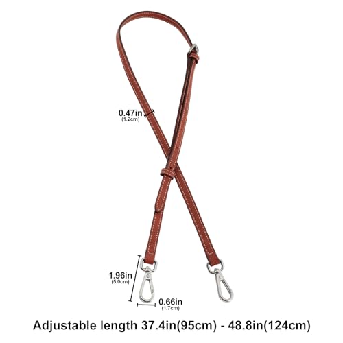 Image of Jiesinlov Leather Bag Shoulder Strap Replacement Crossbody Adjustable Conversion Kit Fit for Mini Pouch