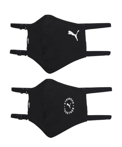 Image of Puma Polyester Unisex Adults Headband Reusable Face Mask (Black, Medium, 5420201)