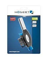 Högert Technik - Lötbrenner - Gasbrenner für den Haushalt, Gastronomie, Fischerei, Handwerks- und Autowerkstätten - Piezo-Zündung - Brenner mit Butan-/Propan-Butan-Gas - einfach und sicher zu bedienen – Ansicht 3