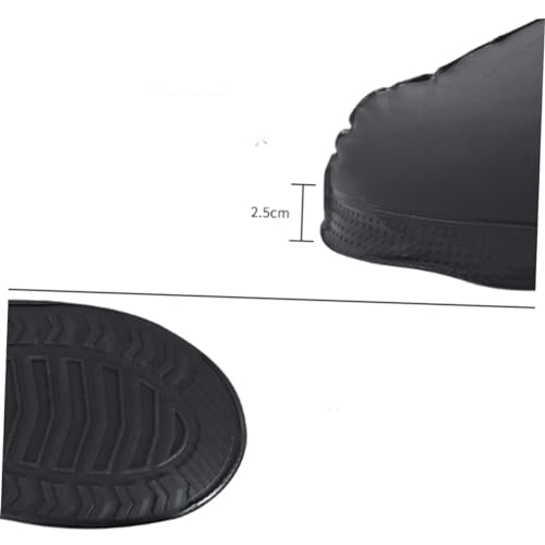 Cubrecalzados impermeables para hombre, cubiertas altas con cremallera, talla M, color negro miniatura 7