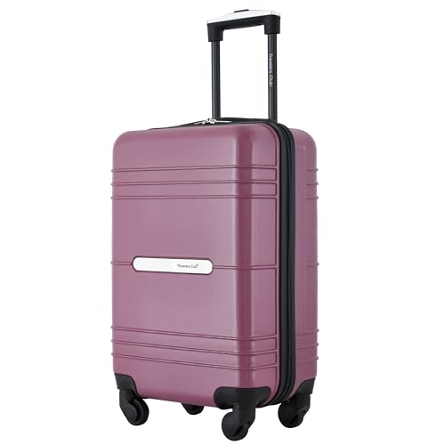 Image of Travelers Club 22 inch Richmond Spinner Carry-On Luggage, Damson