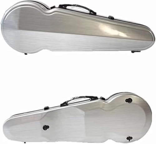 MengYiYo ビオラケース 炭素繊維 ビオラケース 15-16.5インチ カーボンファイバー 軽量 ビオラケース ハードケース ダブルショルダーストラップ付き 温度計内蔵 ユニバーサルビオラケース 耐圧性 耐摩耗性 耐湿性 航空輸送も可能 (スタイル4