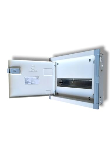 Image of Double Door MCB Box 10 Way Distribution Box SPN, Metal body, Powder Coated.