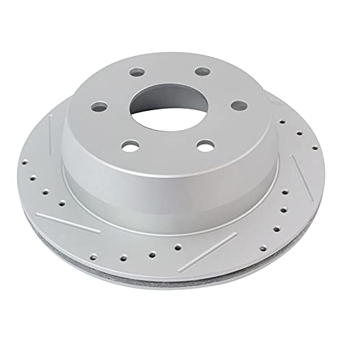 Rotor & Brake Pad Posi Ceramic Performance Drilled Slotted Rear Kit #TOP3