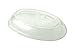 World Centric BOL-CS-UBBS 100% Corn Clear PLA LID -For 24 Ounce Plant Fiber Burrito Bowls (Case of 400)