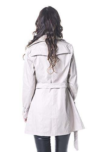 SOBRETUDO FEMININO DE SARJA (BRANCO NAVAJO, M)