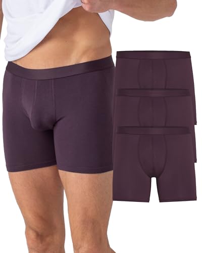 True Classic Mens Underwear – Mens Boxer Briefs Pack, 6” Boxer Brief & 4” Trunk Novelty Underwear for Men, Micromodal, 6