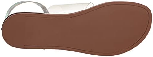 DKNY Women's Ava Flat Thong Sandal, SIL IRID, 8.5 | Image 3
