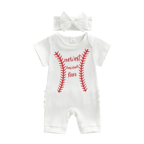 Infant Baby Girl Summer Outfit Funny Letter Short Romper Onesie Jumpsuit