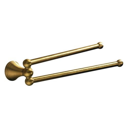 Kiamami Valentina - Doppio Porta Asciugamani A Parete Con Snodo Effetto Bronzo