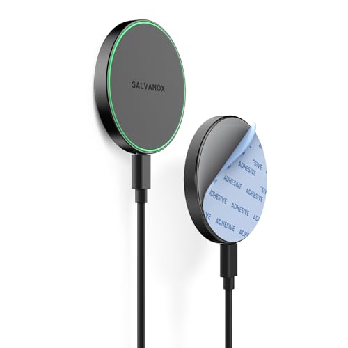 Chargeur sans fil magnétique 15W Galvanox pour iPhone 17 avec adhésif
