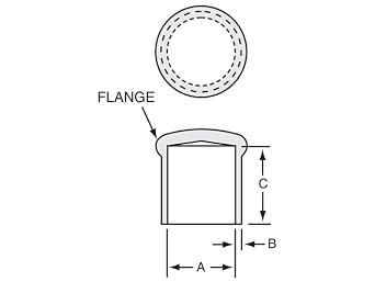 Caplugs VCF-2375-24 VCF Series, Black Vinyl Caps with Flanges, Protective Closures, Thread Protectors, Dust and Moisture Seals, Masking, Color Coding, 2.375 W x 1.500 L, Pack of 12 (99390352)
