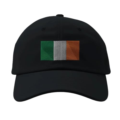 Casquette Drapeau de l'Irlande Noir idéale pour la Saint-Patrick et matchs