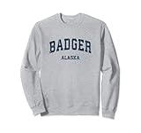 Photo Gallery badger alaska ak vintage varsity sport navy design felpa Photo Gallery badger alaska ak vintage varsity sport navy design felpa