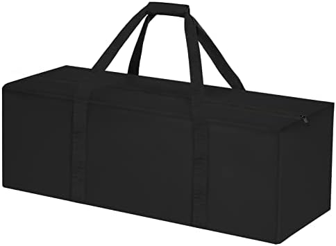 TheElves Duffle Bag,Extra Large Sports Duffle Bag for Men Travel Equipment Tent Bags - 47" Black 1 TheElves Duffle Bag,Extra Large Sports Duffle Bag for Men Travel Equipment Tent Bags - 47" Black