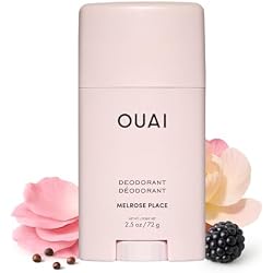 OUAI Aluminum Free Deodorant - Women's Deodorant - Melrose Place (2.5 oz) | 24-Hour Odor Control & Invisible Application - Enriched Notes of Rose, Berry, Lychee & Pink Peppercorn