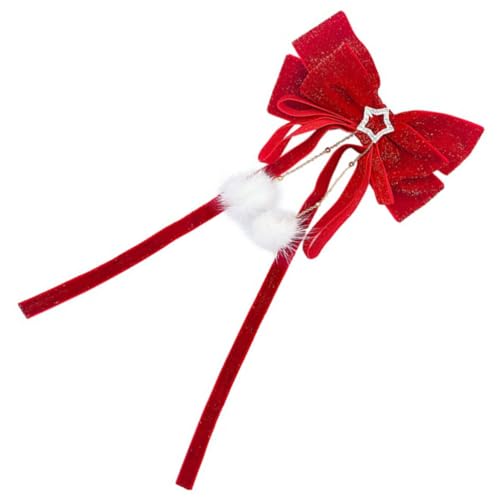 minkissy Christmas Red Hair Bow Red Ribbon for Hair Big Bow Hair Clip Bowknot Barrette Hair Accessories for Women Girls Christmas Hair Clips () - Image 3