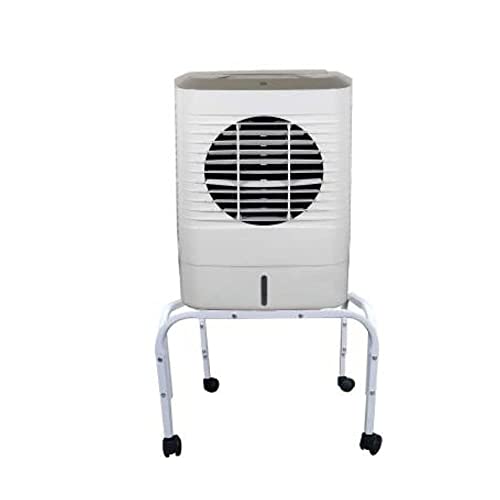 Image of Mumma's LIFE Heavy-Duty Cooler Stand with Wheels | Metal Trolley for Home & Outdoor | Rust-Resistant White Finish | 4 Wheels (Non-Locking) | 100kg Load Capacity | Cooler Movable Stand (White)