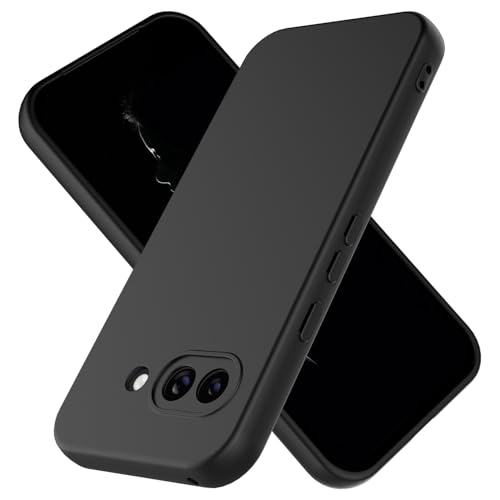 Taneny Silicone Case for Google Pixel 10a, Durable and Stylish Drop Tested Soft Silicone Gel Rubber Slim Fit Shockproof Protection Phone Cover for Pixel 10a (Black)