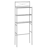 Zenna Home 2523NN Over the toilet storage, 23.25 x 64.7, Satin Nickel