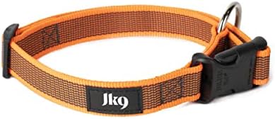 Julius-K9 Colour and Gray Collar with Handle, Safety Lock and Interchangeable Patch, 40 mm (38-53 cm), Black-Gray