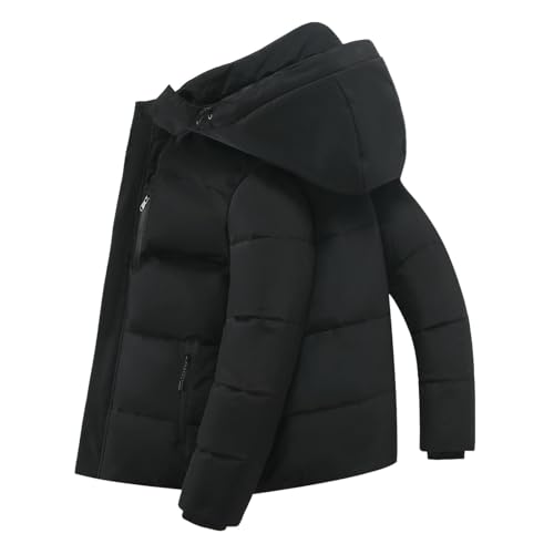 Manteau d'hiver à capuche court doudoune élégante rembourrée