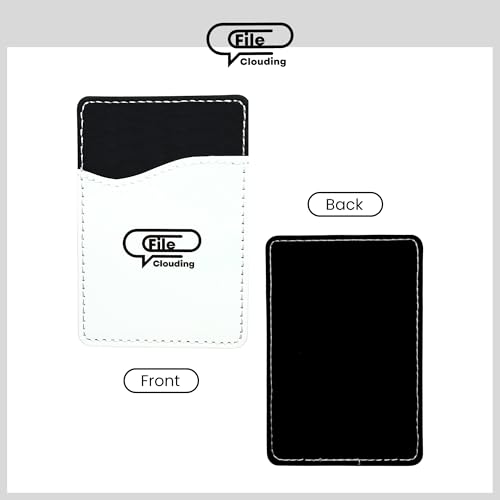 PU Leather Card Holder, Compact and Light Weight, Single Card Slot, Black and White Color, No NFC4