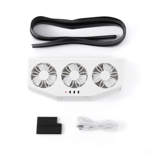 Ventilador de escape de coche de diseño elegante que utiliza energía solar para mayor comodidad de conducción (USB blanco)