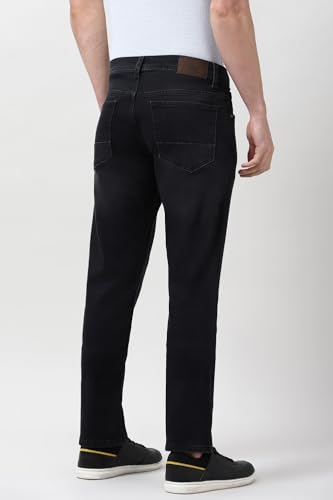 Image of Peter England Men's Regular Fit Denim Jeans for Daily Casual Wear