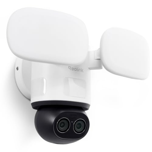 REOLINK TrackFlex Floodlight WiFi, 4K 360° PTZ Dual-Lens Floodlight Camera - image 1