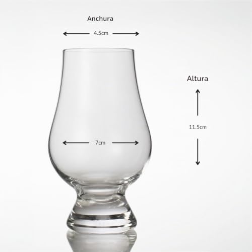 Vasos de whisky Glencairn set de 4 piezas elegantes con estuche de presentaci&oacute;n 6