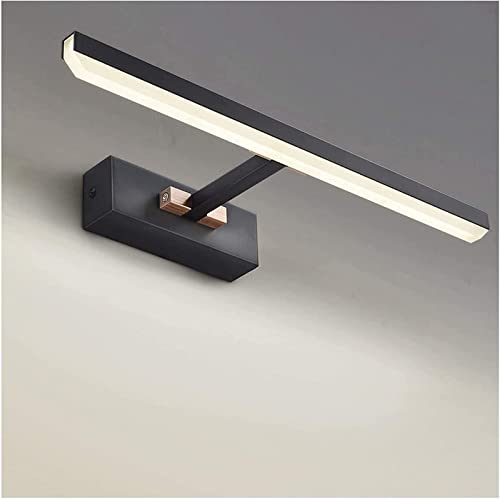 Miroir moderne armoire lumières LED inclinables 41cm pour un éclairage de salle de bain sans ombre