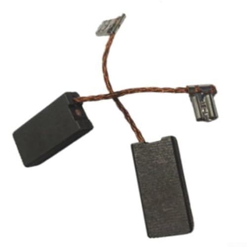 Paquete de 2 cepillos de carbón para herramientas eléctricas - 6,2 mm × 12,5 mm × 26 mm cepillos de repuesto de motor con alambre y resorte, compatible con taladros, amoladoras, san