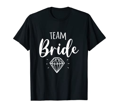 Team Bride Cute Womens Bridal Shower Wedding Regalo a juego Camiseta