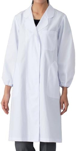 Amazon Co Jp 機能的な袖口ゴム 女子シングル 医療衣 診察衣 長袖 049 2502 Ll 2502 1a ホワイト ファッション
