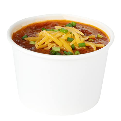 Coppetta 4 Ounce Dessert Cups, 200 Disposable Ice Cream Cups - Lids Sold Separately, Heavy-Duty, White Paper Frozen Yogurt Bowls, For Hot And Cold Foods, Perfect For Gelato Or Mousse - Restaurantware by Restaurantware - Used condition - CA$72.79