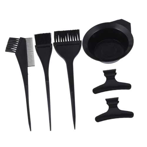 TOYANDONA Kit de Tinte Cabello de 9 Piezas Incluye 6 Pinceles 1 Recipiente y 2 Pinzas Herramientas para Teñir el Cabello Casa y Salones Profesionales Accesorio Esencial para Coloración