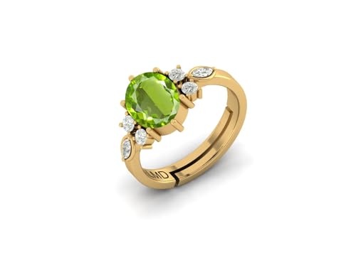 Image of LMDPRAJAPATIS 7.25 Ratti /6.25Carat Natural Certified Panchdhatu Gemstone Gold Plated Adjustable Ring For Men And Women