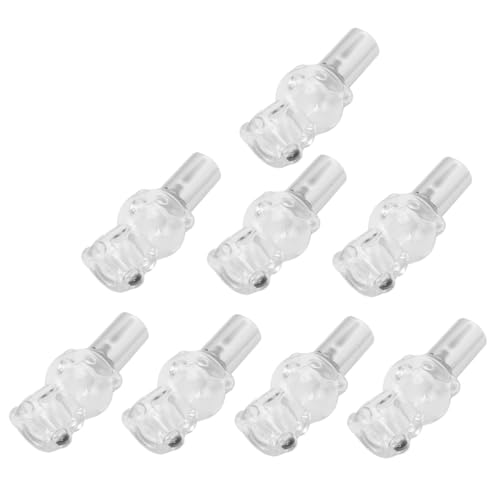 Healvian 8Piezas Botella Rodillo Para Perfume Recargable y Portátil Para Transparente De Oso