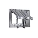 Hubbell-Bell MX3050S Weatherproof Metallic Device Cover with 125-in-1 Configurations and Three Gang, Vertical, Gray
