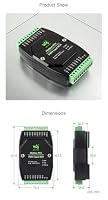 Industrial RS485 Modbus RTU 8CH PWM Input Module, 8-Channel Pulse Frequency & Duty Cycle Reader, Optocoupler Isolated Inputs, 7-36V DC Power, DIN Rail Mount Case, TVS/Fuse Protection, Status LEDs – Ansicht 5