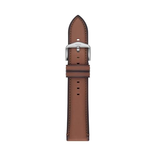 Fossil Mens 22mm Medium Brown LiteHide Leather Watch Band