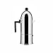Alessi A9095/6 B La Cupola 6-Cup Silver Aluminum Espresso Maker With Black Handle