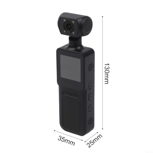 Cámara compacta de cuerpo 4K: cámara de acción con grabación en bucle para evidencia segura 7