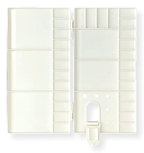 Paleta de pintura plegable rectangular de plástico resistente AP016 de 10x5'' 6