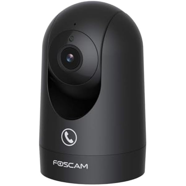 Foscam R8M obrotowa i wychylna kamera monitorująca 4K 8 MP Dual-Band WLAN z funkcją rozpoznawania radaru i funkcją automatycznego śledzenia (czarna)