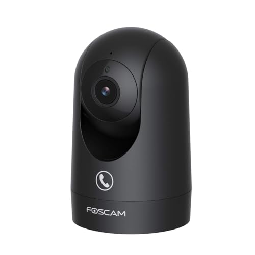 Foscam R8M drehbare und schwenkbare 4K 8 MP Dual-Band WLAN Innen-Überwachungskamera mit Radarerkennung und Auto-Tracking Funktion (schwarz)